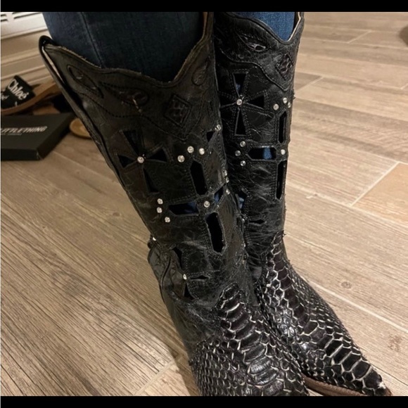 Corral python Cowboy Boots - Picture 8 of 9